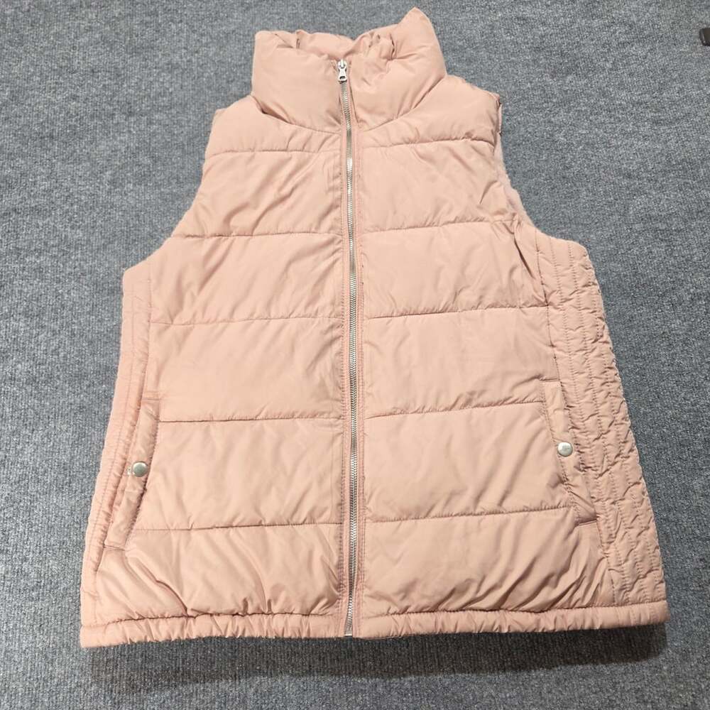 Old Navy Women's Pink Quilted Puffer Vest Size L